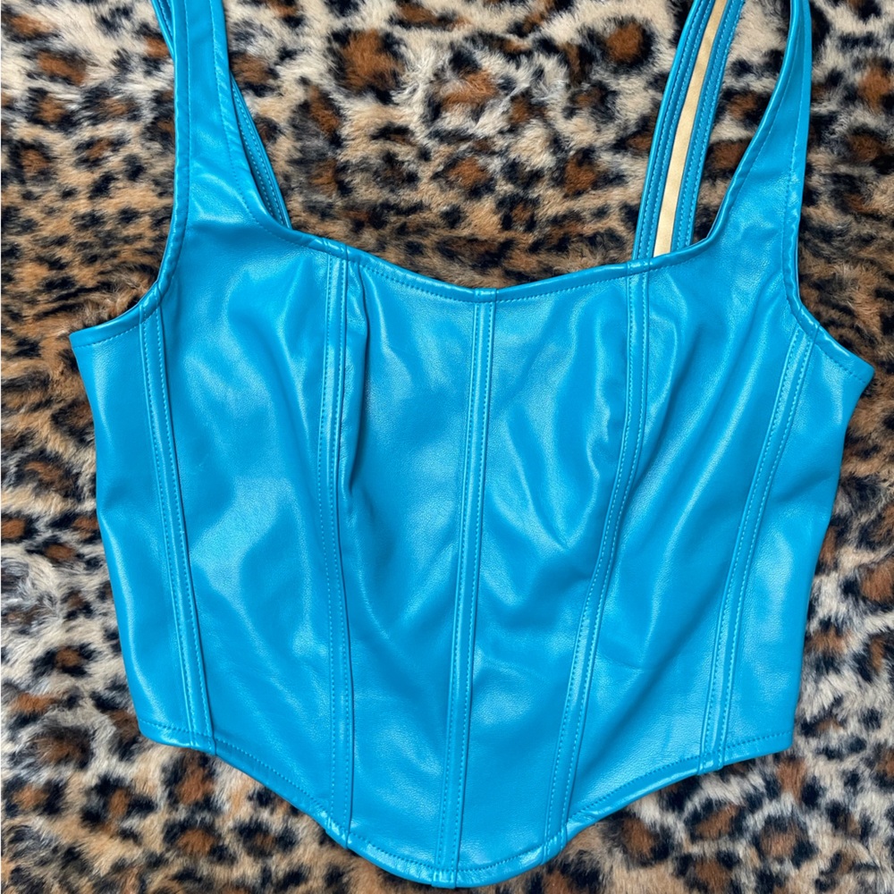 Sincerely Jules Blue Crop Top